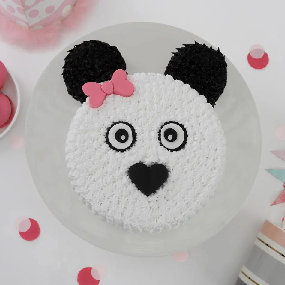 Black & White Teddy Cake Thekkekara's Hot Oven Bakers