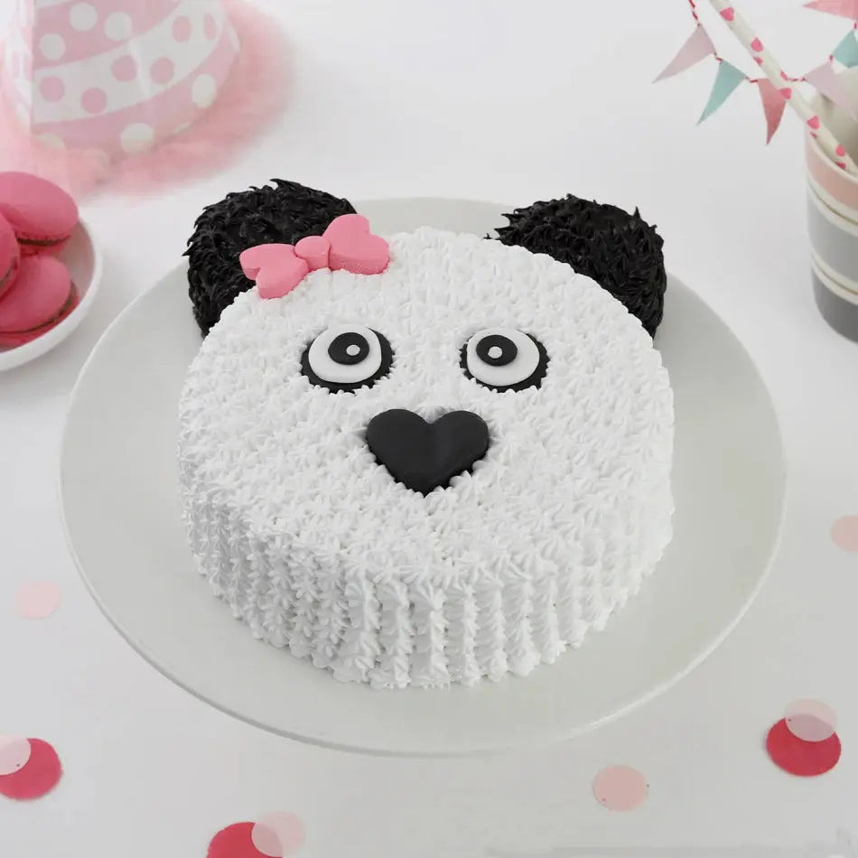Black & White Teddy Cake Thekkekara's Hot Oven Bakers