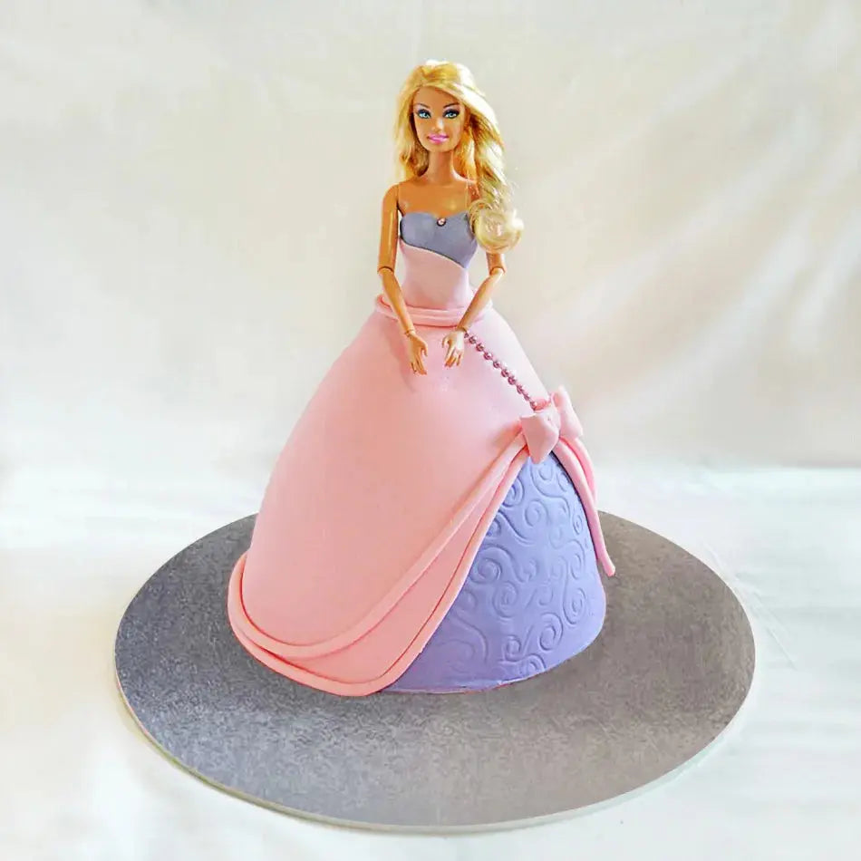 Pretty Barbie Cake Thekkekara's Hot Oven Bakers