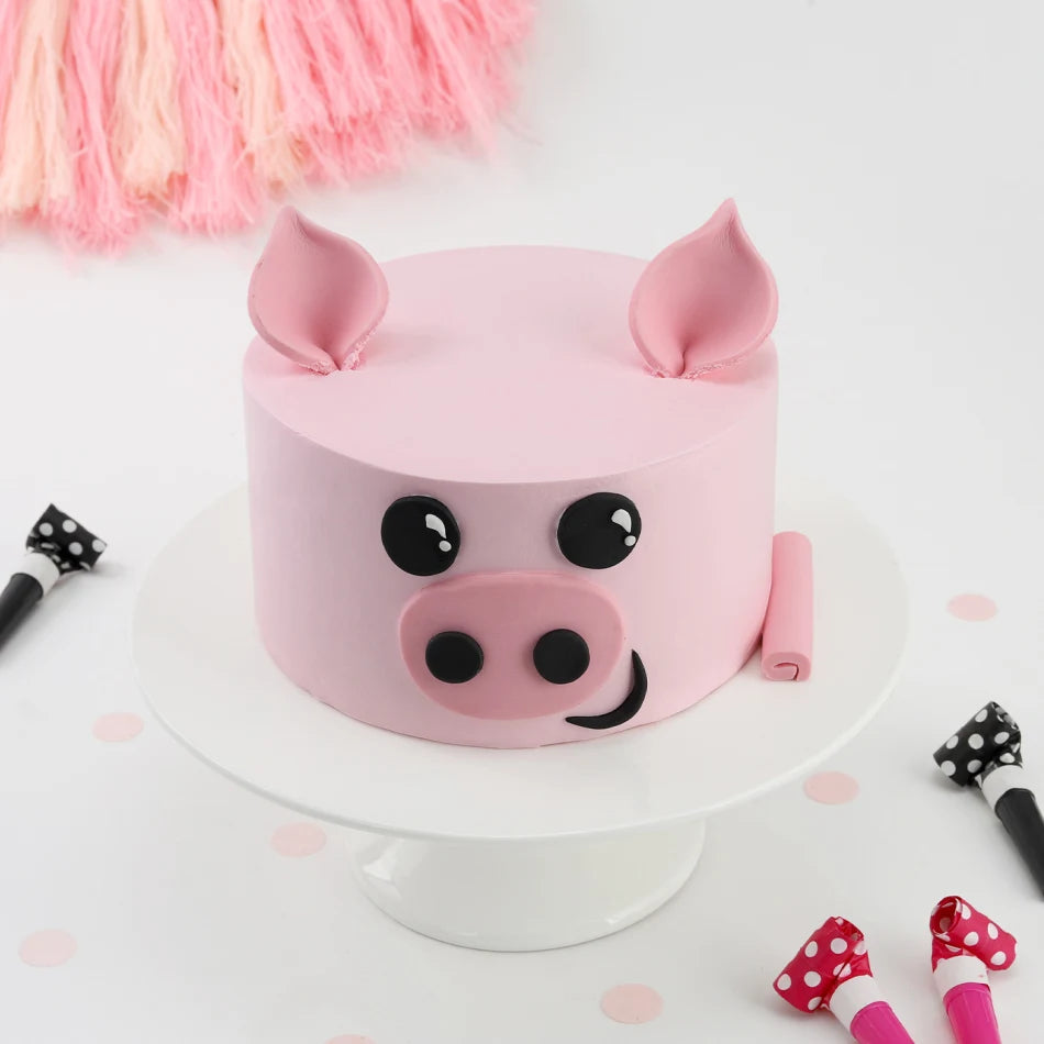 Pink Piggy Cake Thekkekara's Hot Oven Bakers
