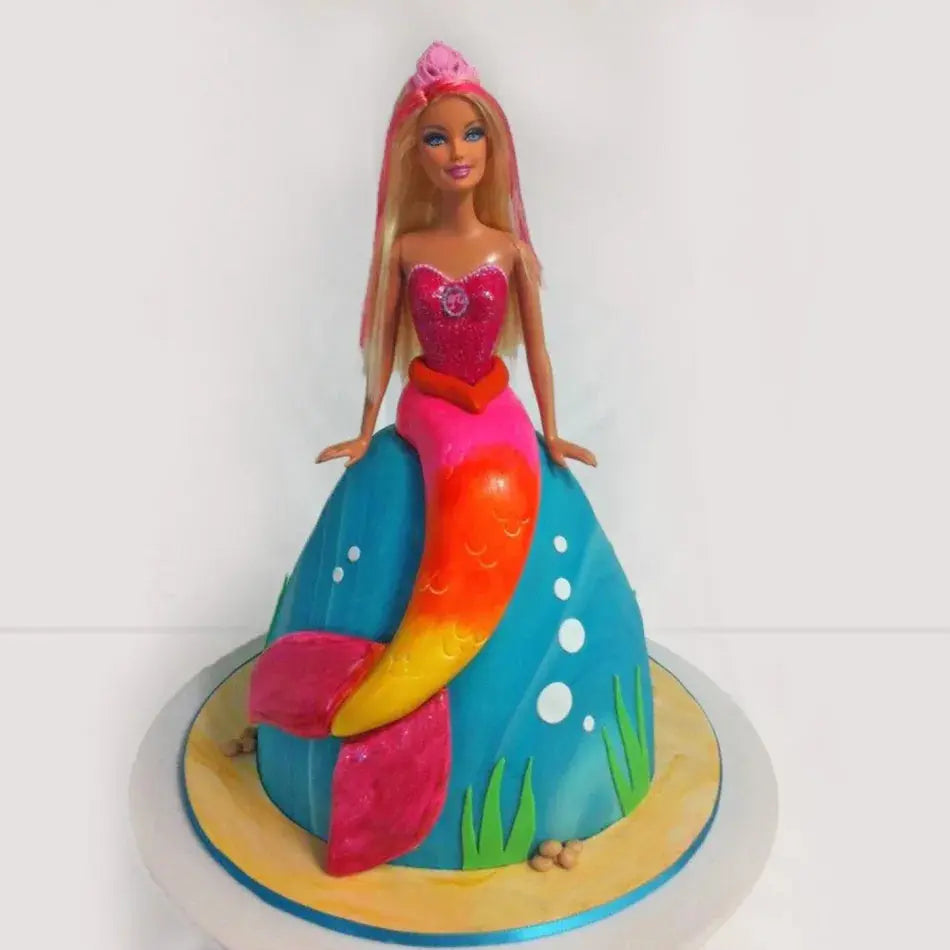 Mermaid Barbie Cake Thekkekara's Hot Oven Bakers