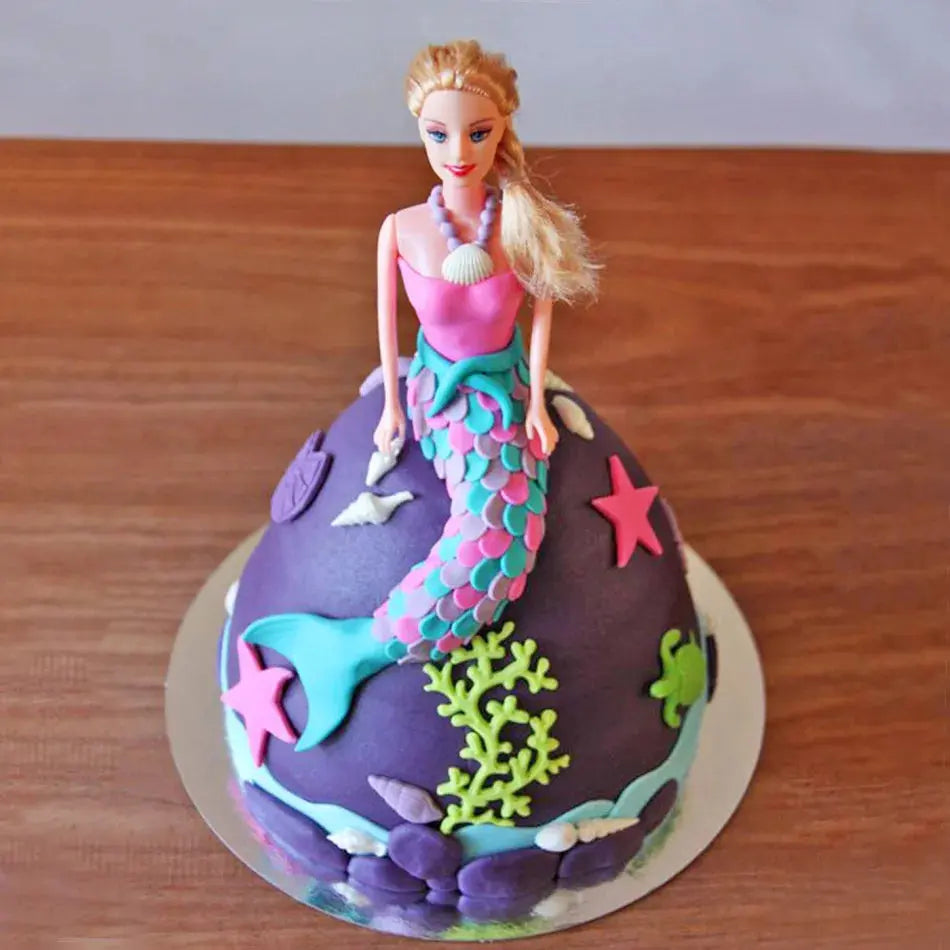 Mermaid Barbie Princess Cake Thekkekara's Hot Oven Bakers