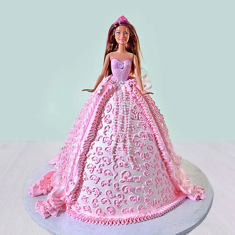 Princess Barbie Cake Thekkekara's Hot Oven Bakers