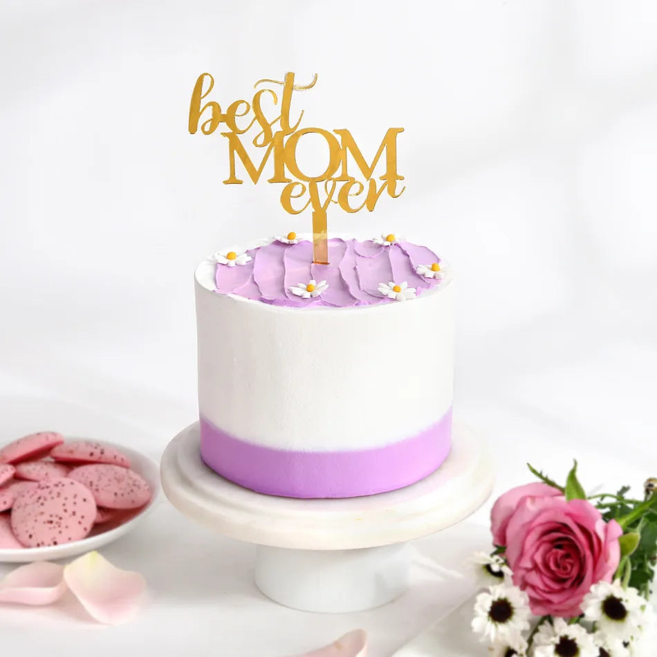 Mom And Son Baby Shower Theme Fondant Cake Delivery In Delhi NCR