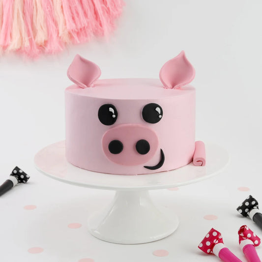 Pink Piggy Cake Thekkekara's Hot Oven Bakers