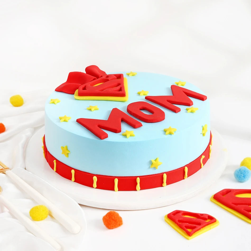 Supermom Cake Design Images (Supermom Birthday Cake Ideas) | Birthday cake  for mom, Mom cake, Butterfly birthday cakes
