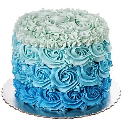 Blue Rose Model Cake Hotoven Bakers