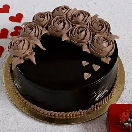 Chocolate Truffle & flower  - Model cake Hotoven Bakers