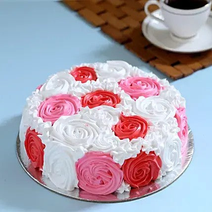 Colorful Rose Cake Hotoven Bakers