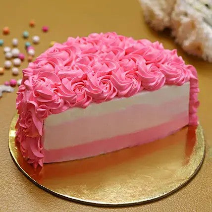 Half Birthday Pink & White - Model cake Hotoven Bakers