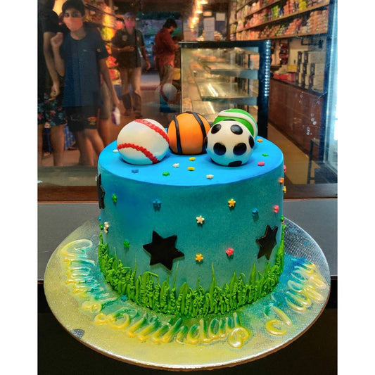 Sports cake - Decorated Cake by miaforakienacake - CakesDecor