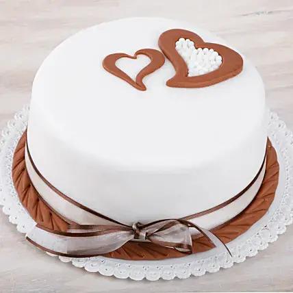 White Heart Cake Hotoven Bakers